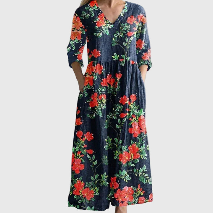 Saule | Maxi Jurk Elegante Beweging