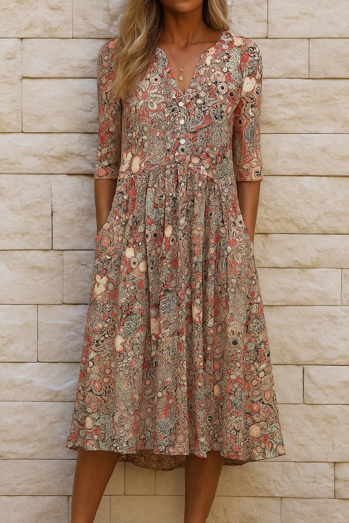 Harlow | Elegante Jurk met V-Hals