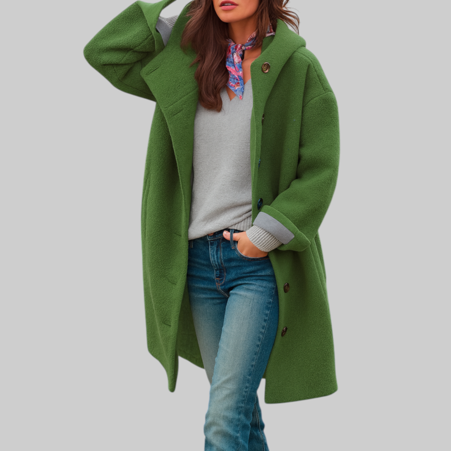 Freya | Comfortabele halflange jas voor elke dag