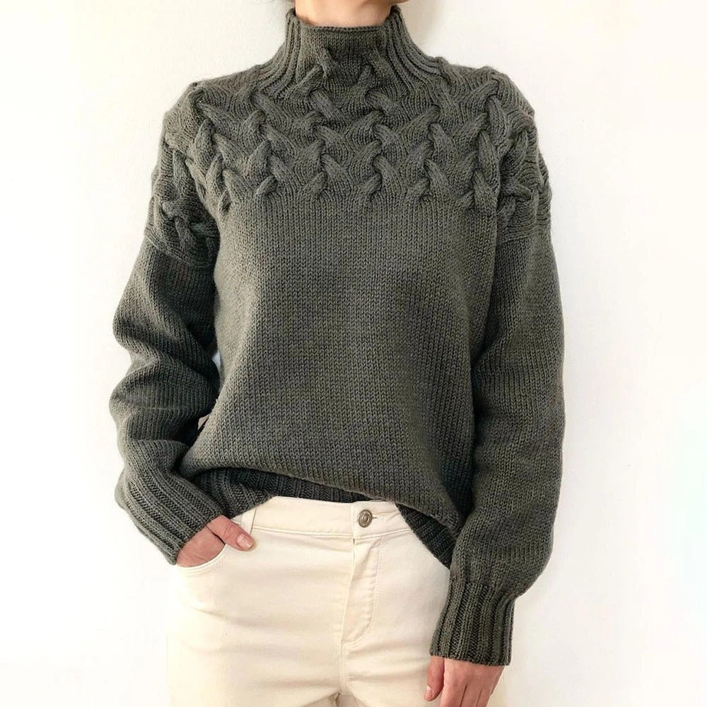 Nina | Warme gebreide coltrui