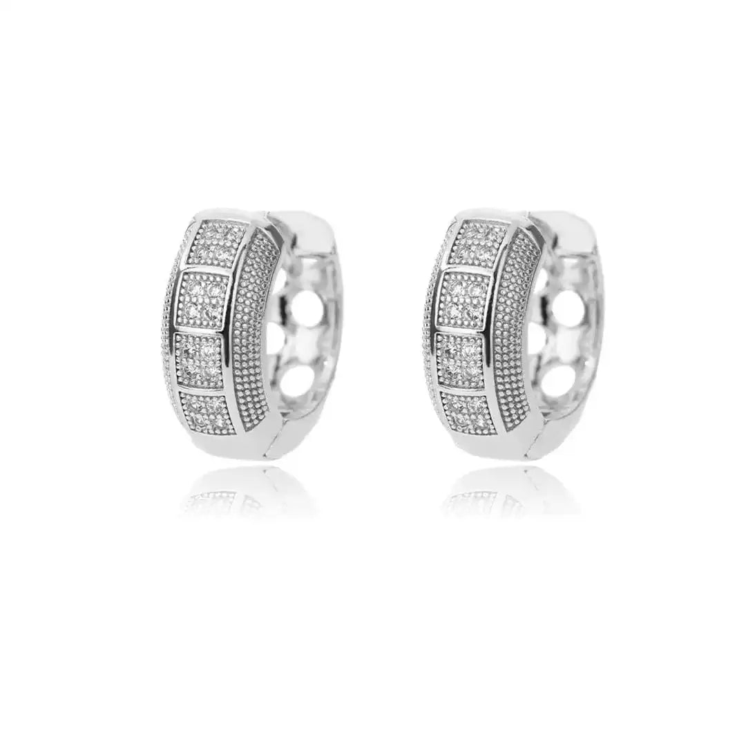 Tijdloze Hoepel Oorbellen van Cubic Zirconia