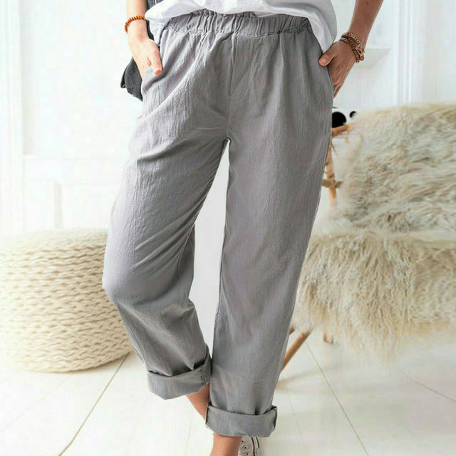 Naomi | Broek met Zachte Structuur