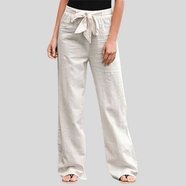 Joleen - Dames Ontspanningbroek met Koord en Elastische Taille