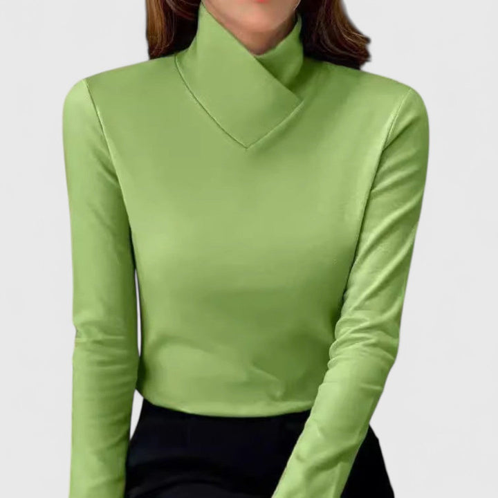 Clémence | Helder | Elegante Pasvorm met Col