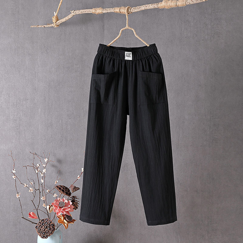 Adinda | Losvallende pantalon met zakken
