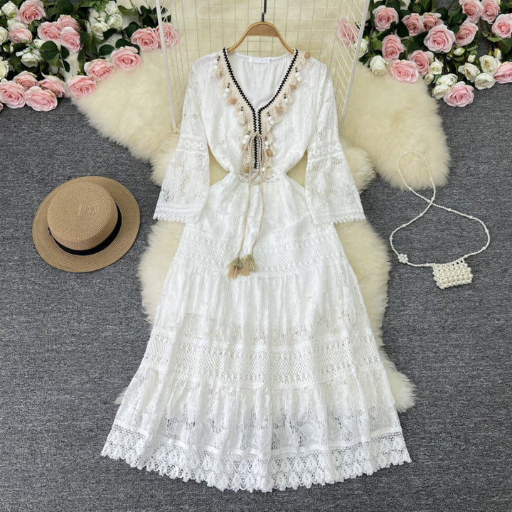 Amary - Boho Kant Jurk