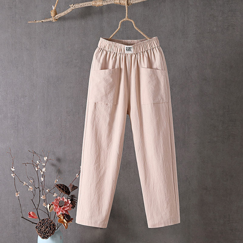 Adinda | Losvallende pantalon met zakken