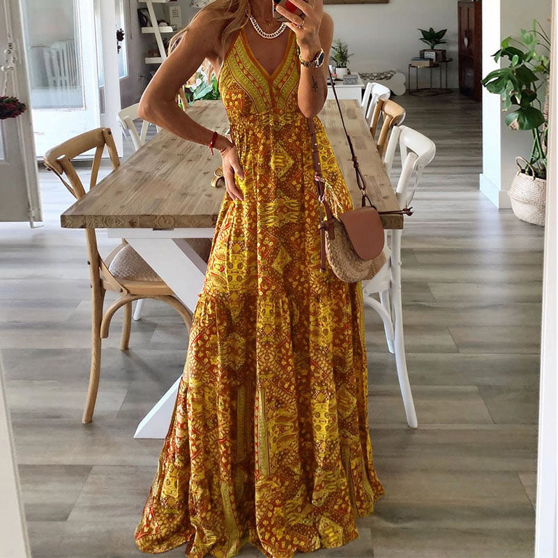Gitte | Mouwloze Boho Jurk