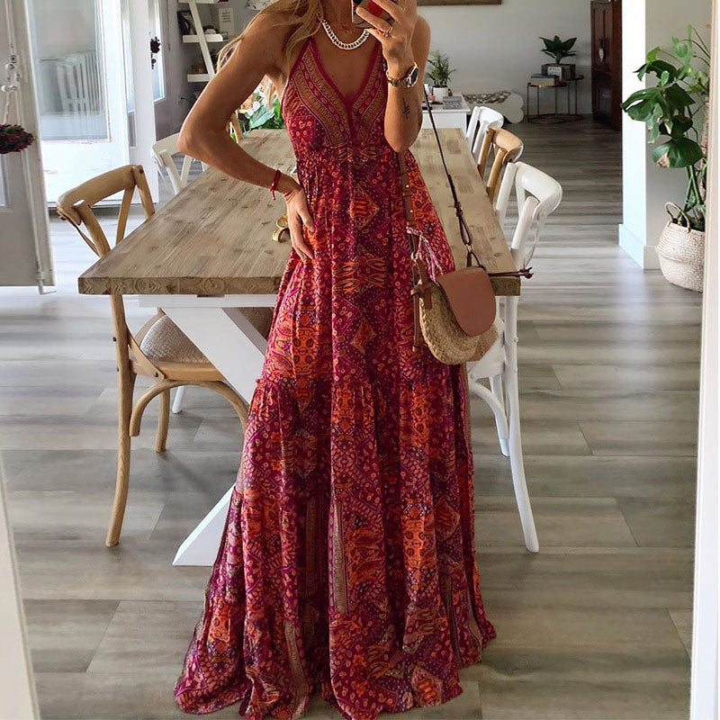 Gitte | Mouwloze Boho Jurk