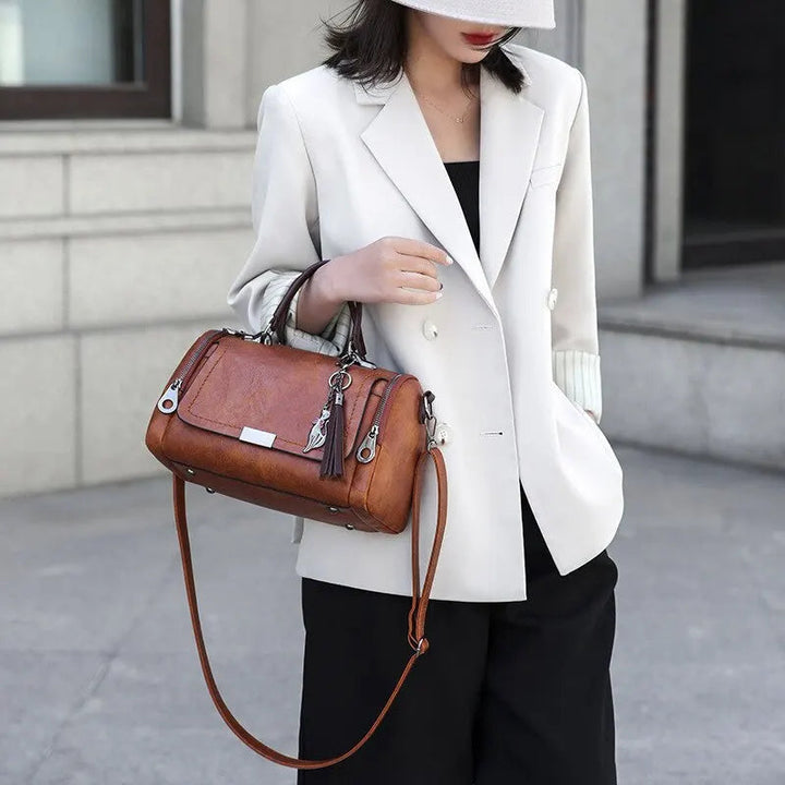 Julie™ | Textuur Leer Tas