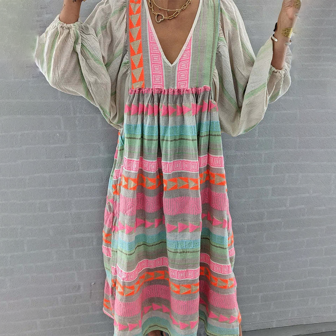 Jessenia - Boho Comfortabele Jurk