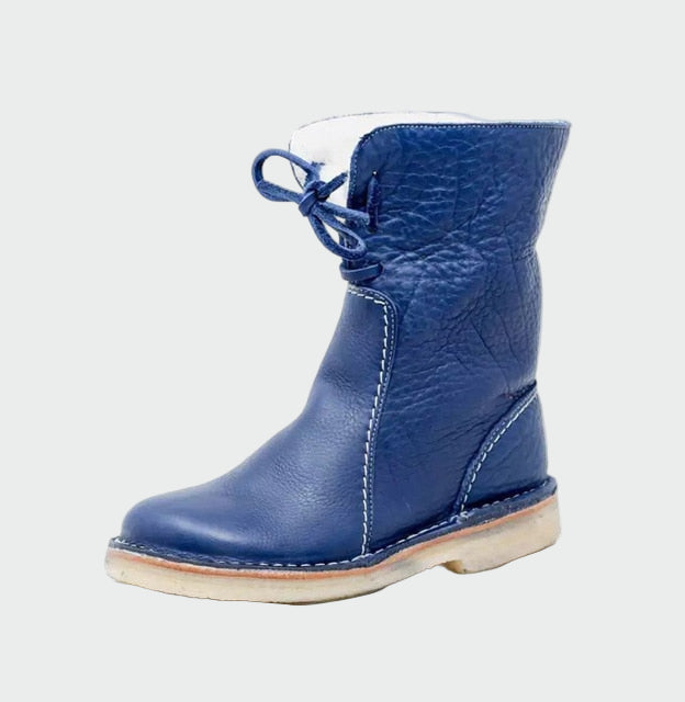 Valerie - Waterdichte leren schoenen met wollen voering