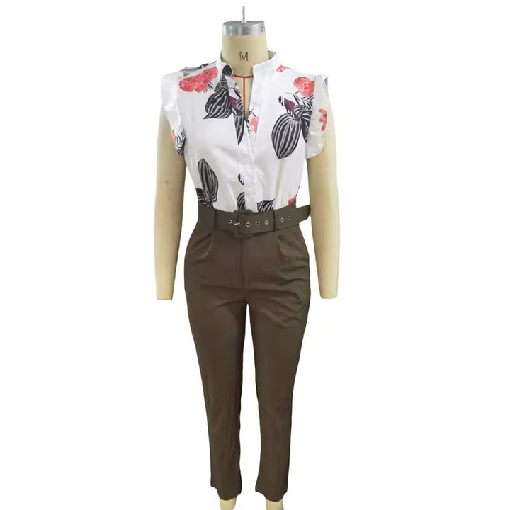 Florabel - Elegant Set met Volant Mouwen