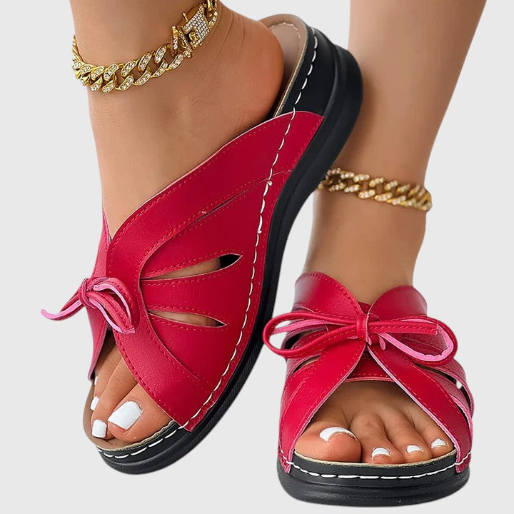 Darcy - Chic Instap Sandalen met Strik