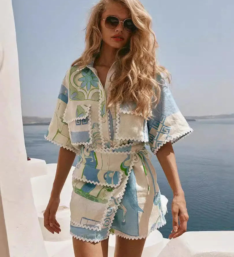 Sonja | Chique set met patchworkpatroon