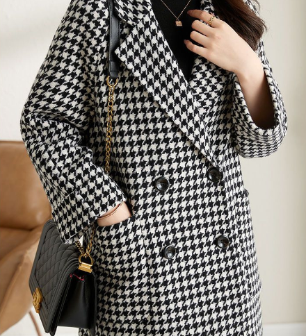 Audrey | Oversized Geruite Jas