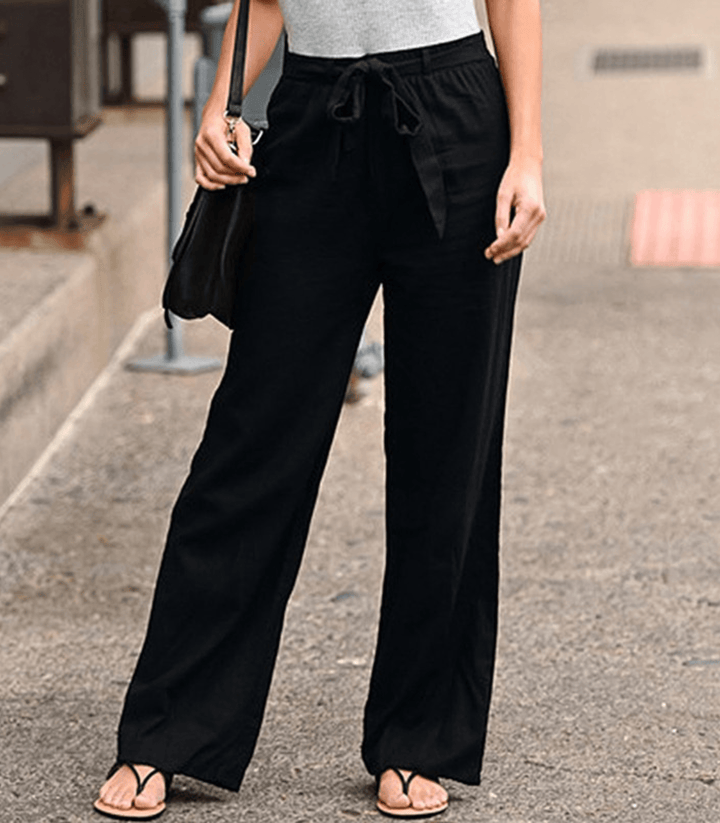 Joleen - Dames Ontspanningbroek met Koord en Elastische Taille