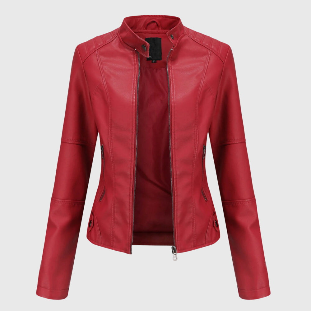 Georgina™ | Elegante Leren Jas voor Dames