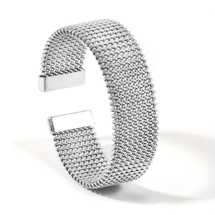 Vintage Gevlochten Gaas Open Klassieke Armband
