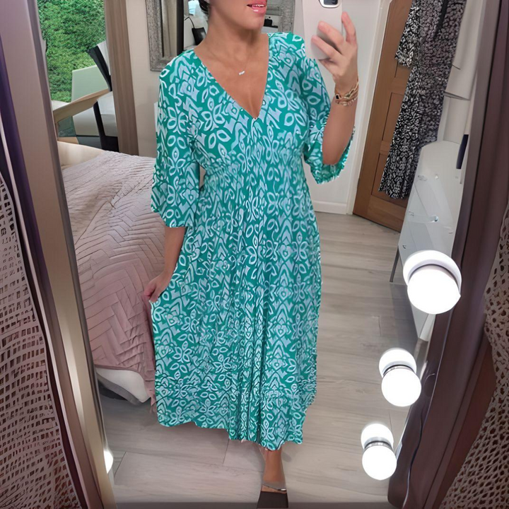 Lillia - Boho Gedrukte Jurk