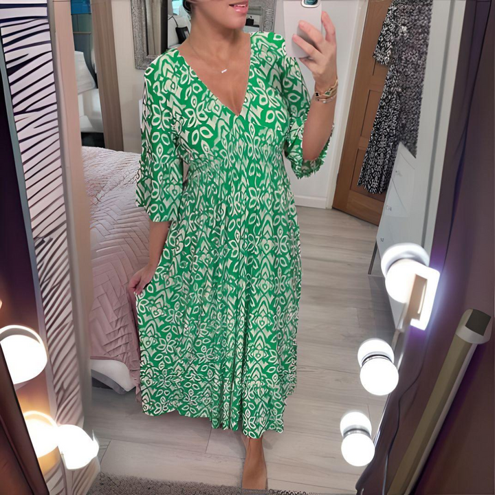 Lillia - Boho Gedrukte Jurk