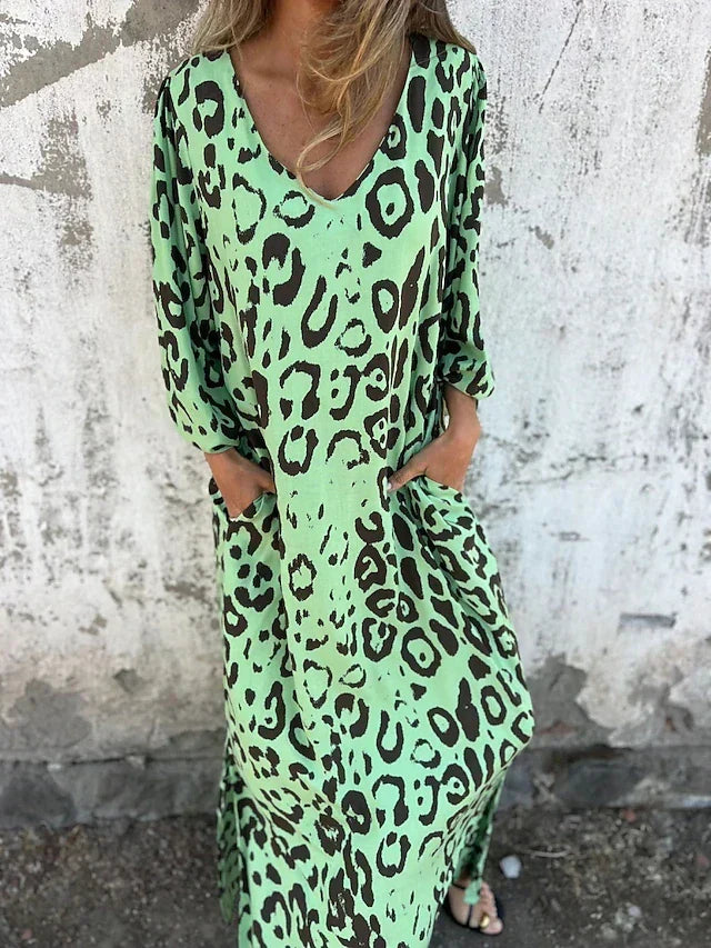 Jessa - Maxi Jurk Luipaard