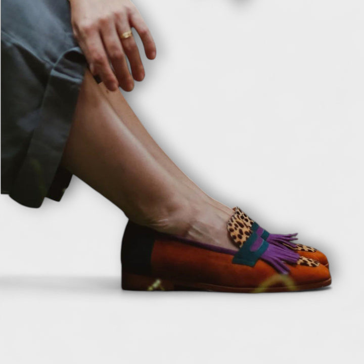 Fallon™ | Leoparden Mocassin Bruin