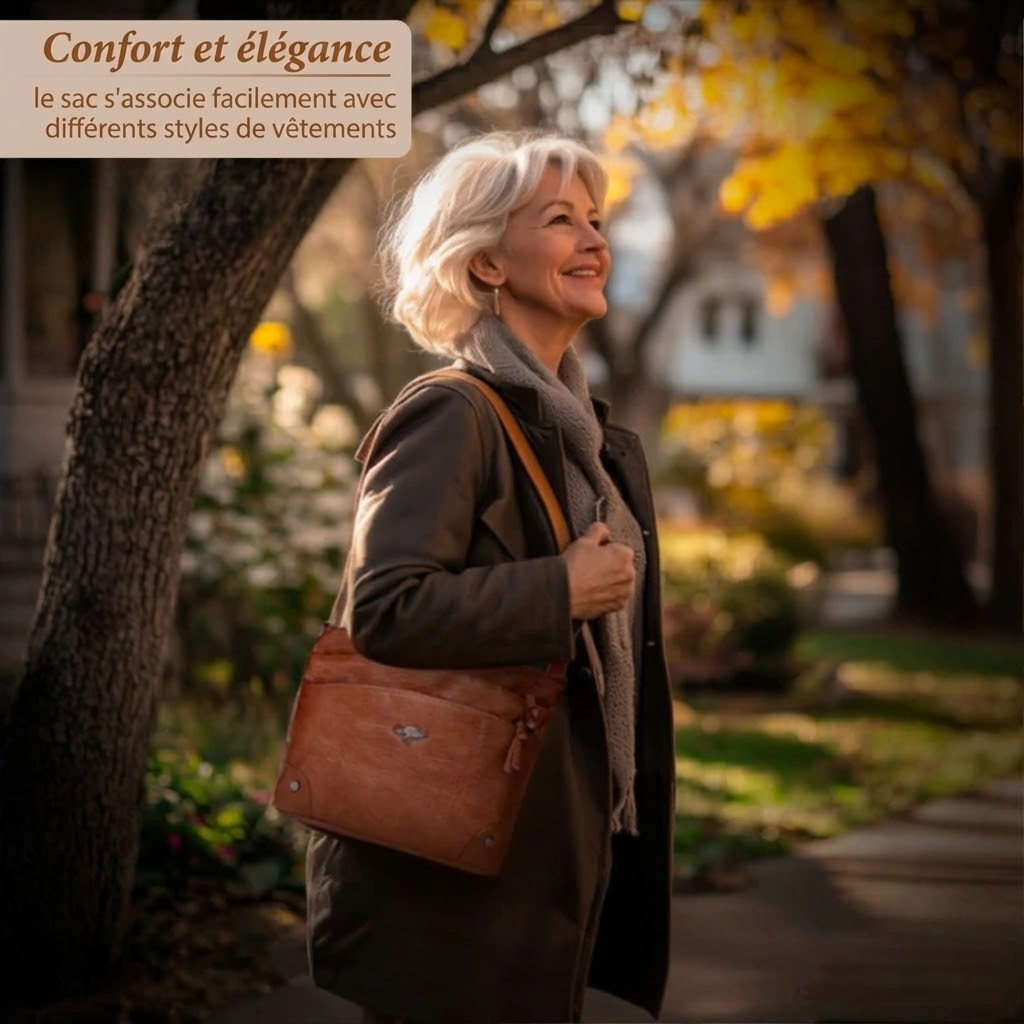 Catherine™ | Schoudertas van Leer