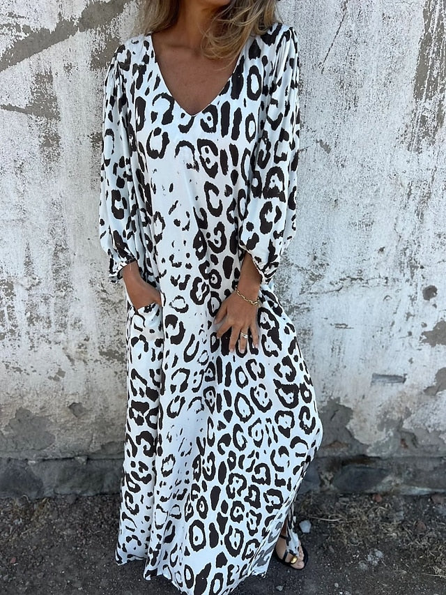 Jessa - Maxi Jurk Luipaard