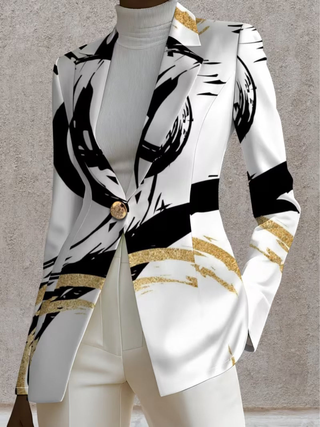 NOEMINE | ABSTRACTE BORSTSTREEP BLAZER