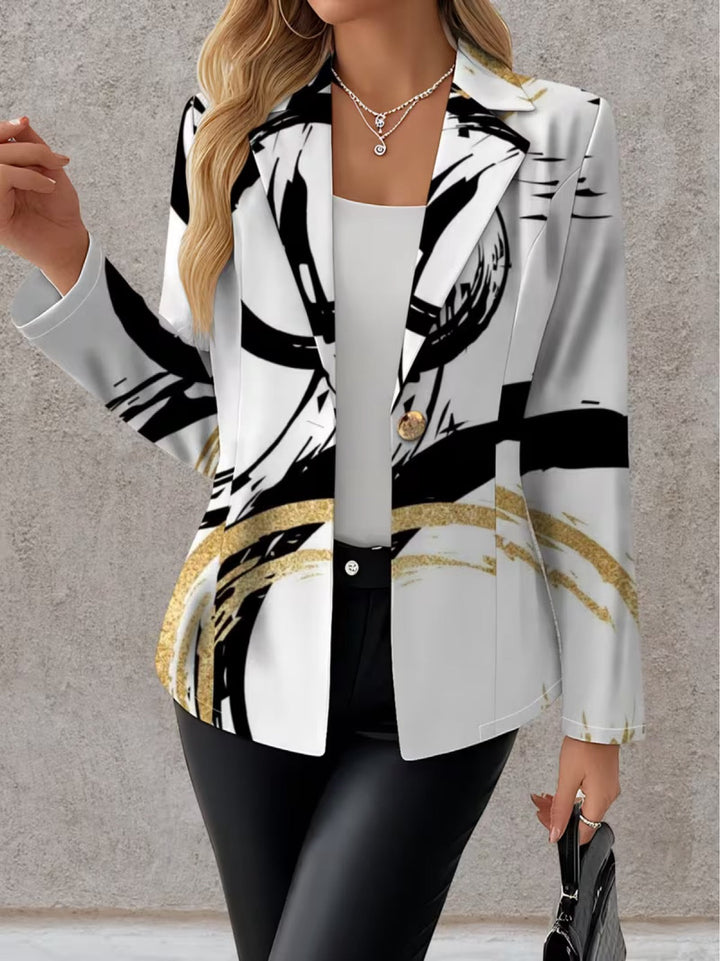 NOEMINE | ABSTRACTE BORSTSTREEP BLAZER