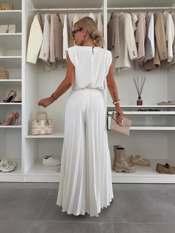 Marian - Elegant Plissé Ensemble