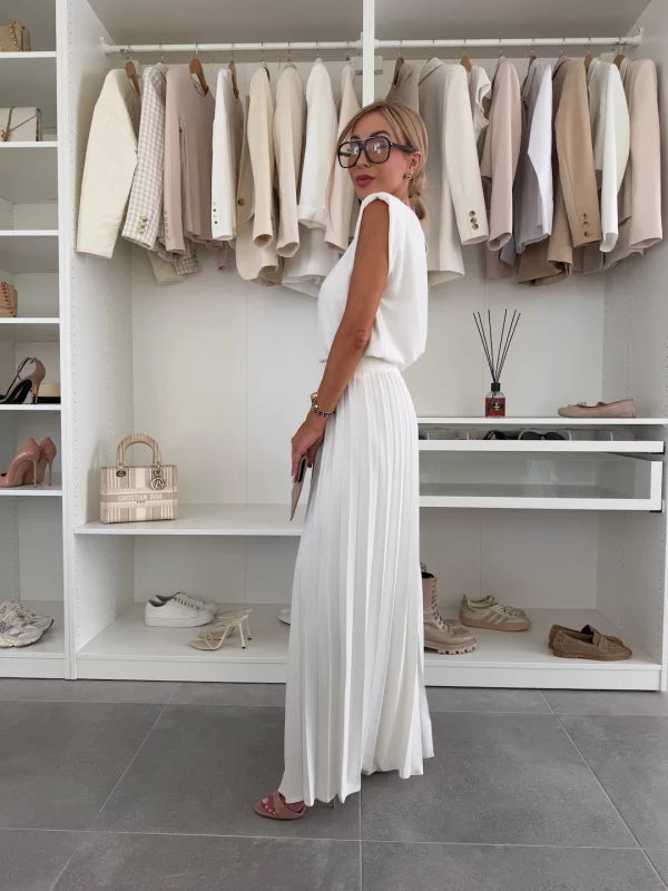 Marian - Elegant Plissé Ensemble