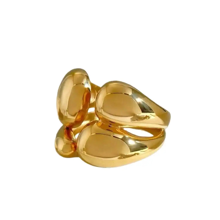 Twee Kleurige Gouden Zilveren Stapelbare Ring
