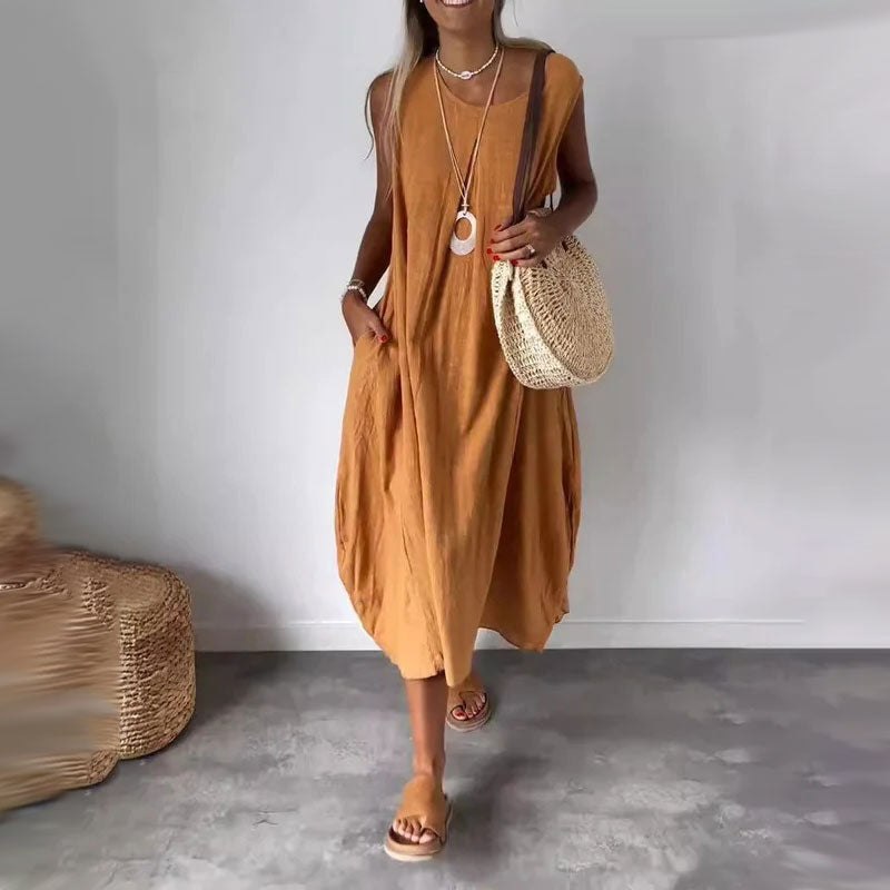 Amaris - Casual Mouwloze Jurk