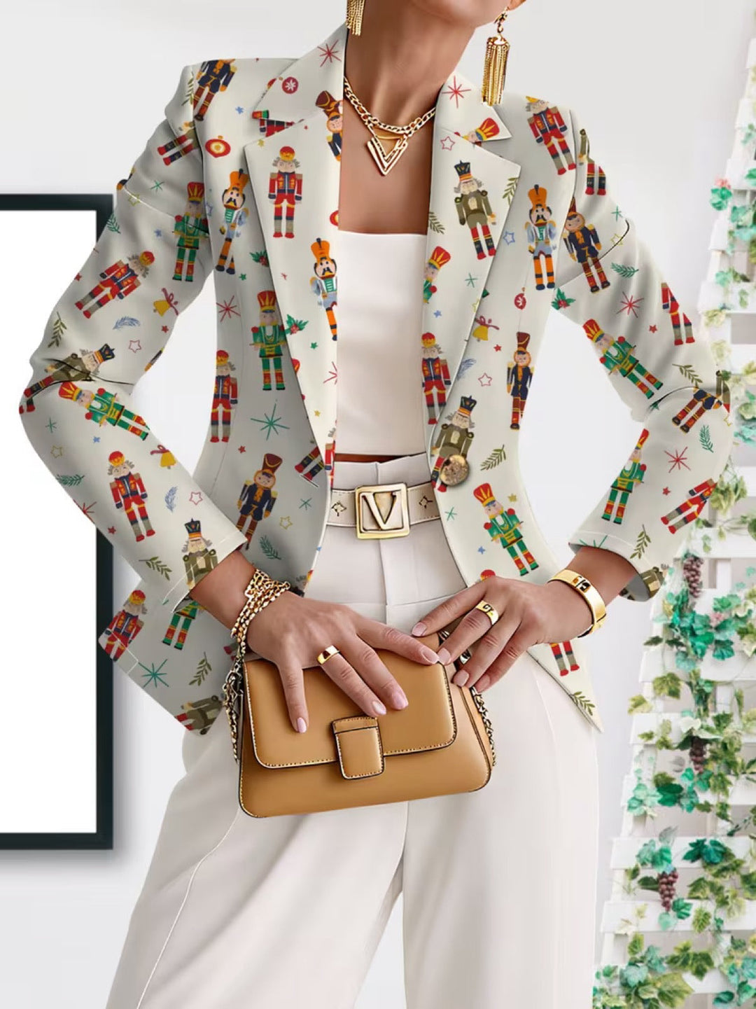VIVENNE | NOTENKRACKER PRINT BLAZER
