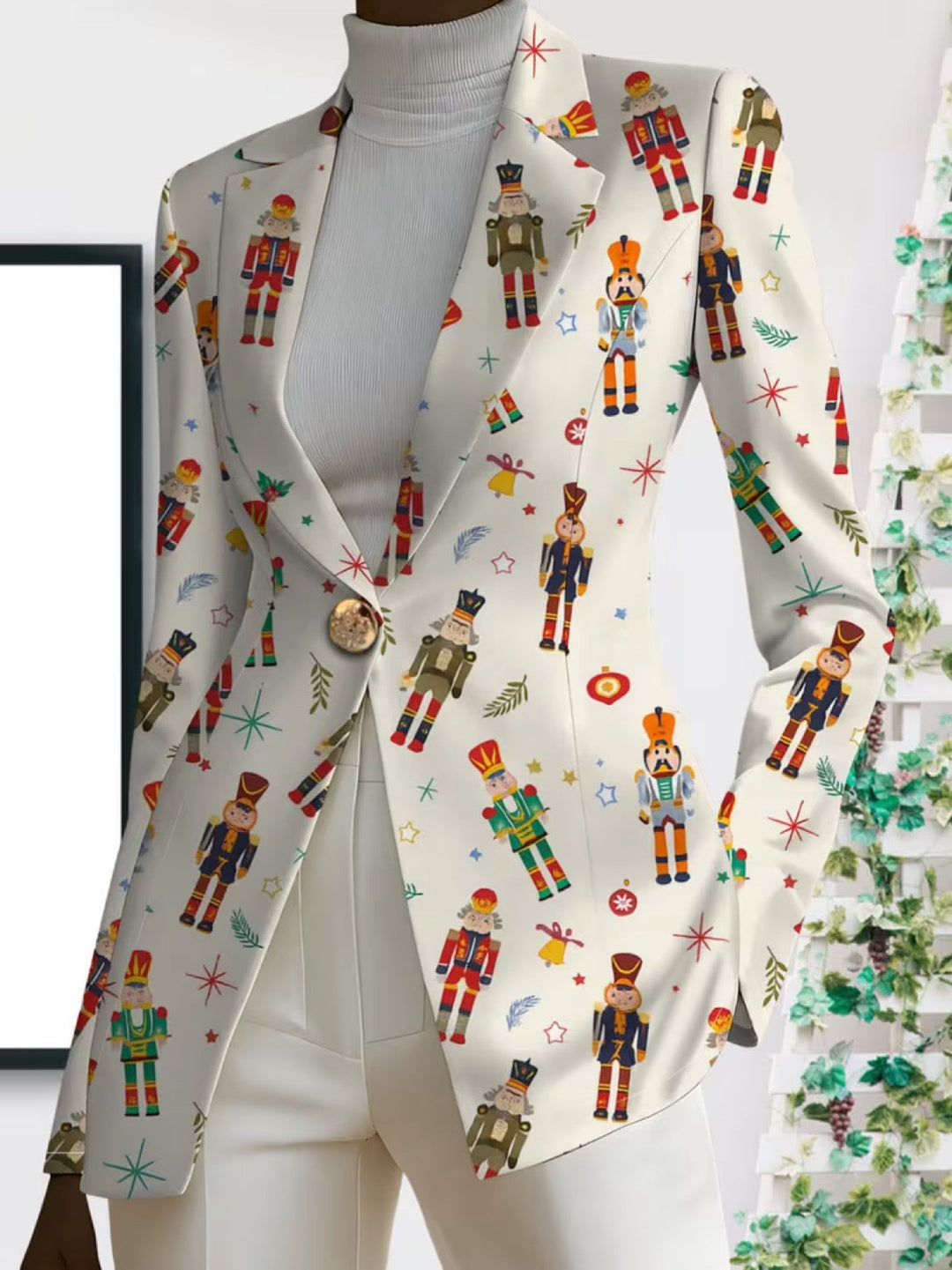 VIVENNE | NOTENKRACKER PRINT BLAZER