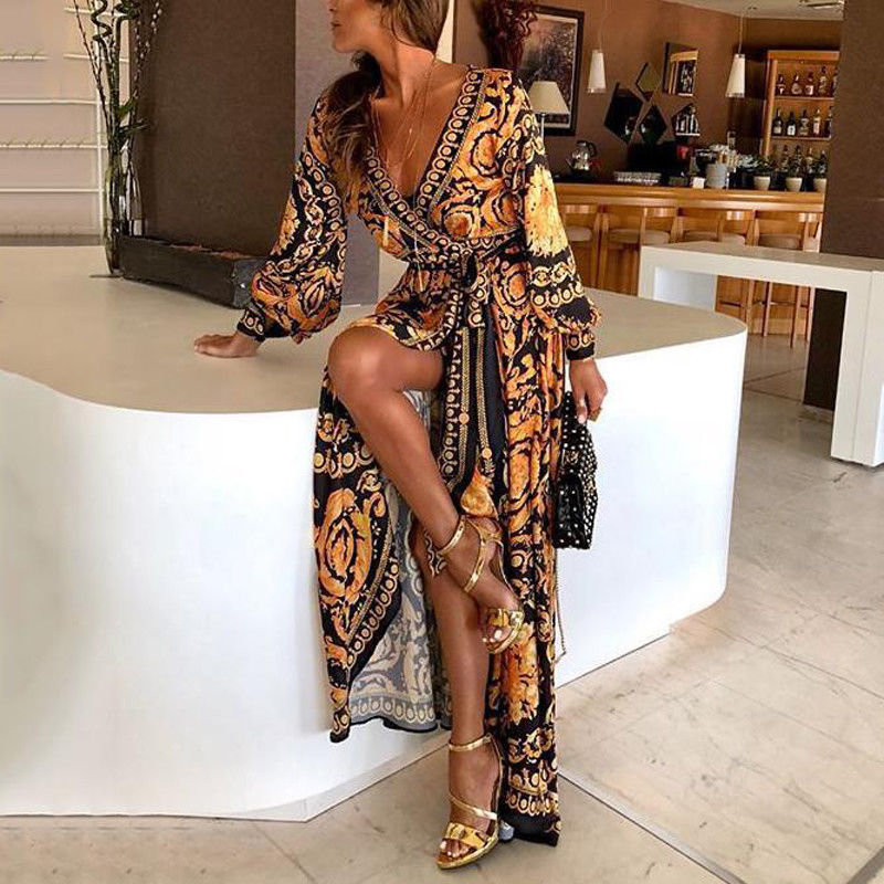Faye - Boho Geprinte Jurk