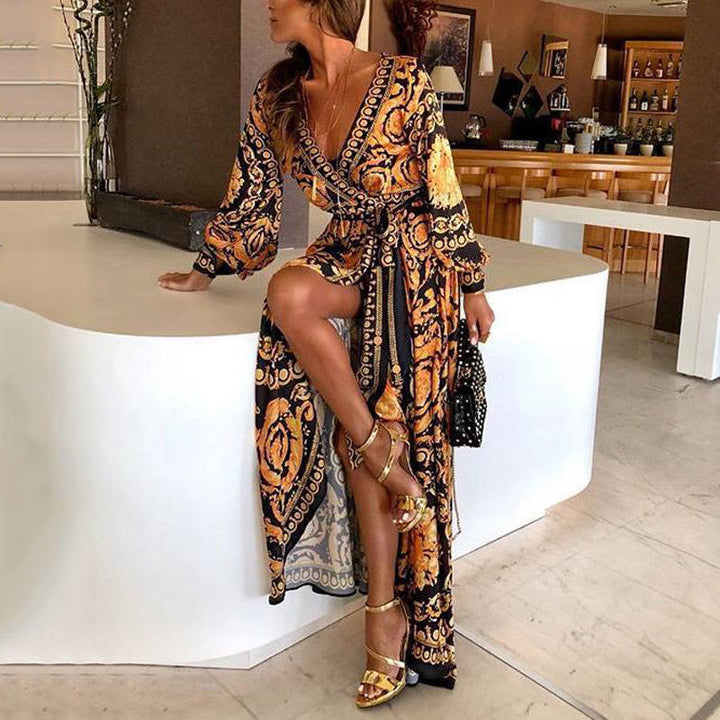 Faye - Boho Geprinte Jurk