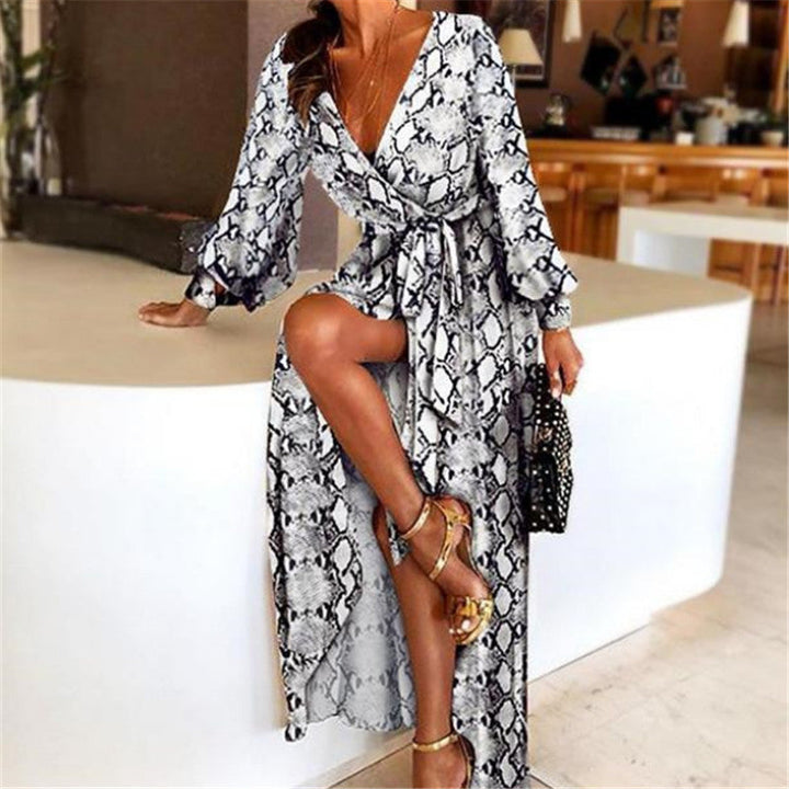 Faye - Boho Geprinte Jurk